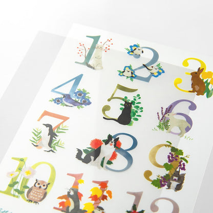 MIDORI Transfer Sticker 2585 Monthly