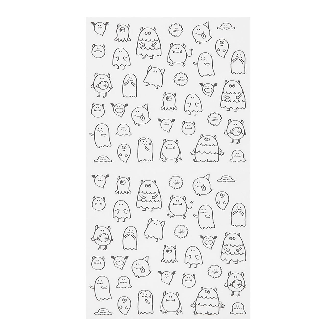 MIDORI Sticker 2591 Chat Monsters