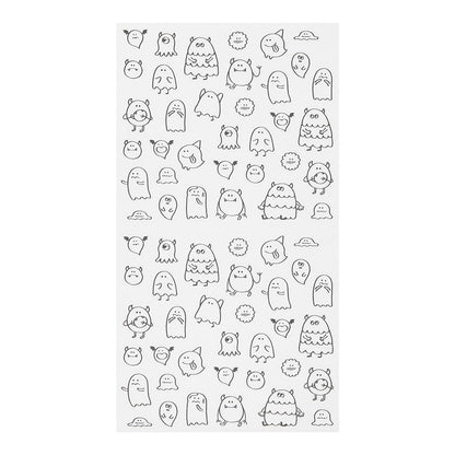 MIDORI Sticker 2591 Chat Monsters