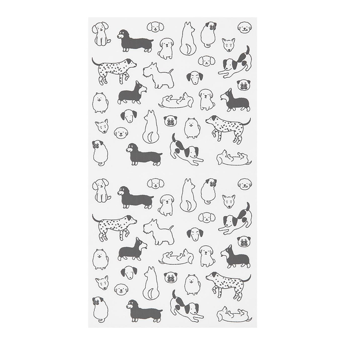 MIDORI Sticker 2592 Chat Dogs