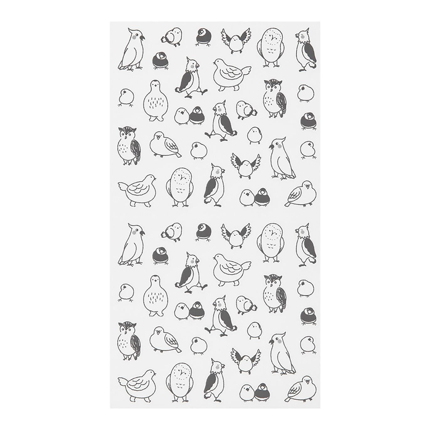 MIDORI Sticker 2593 Chat Birds