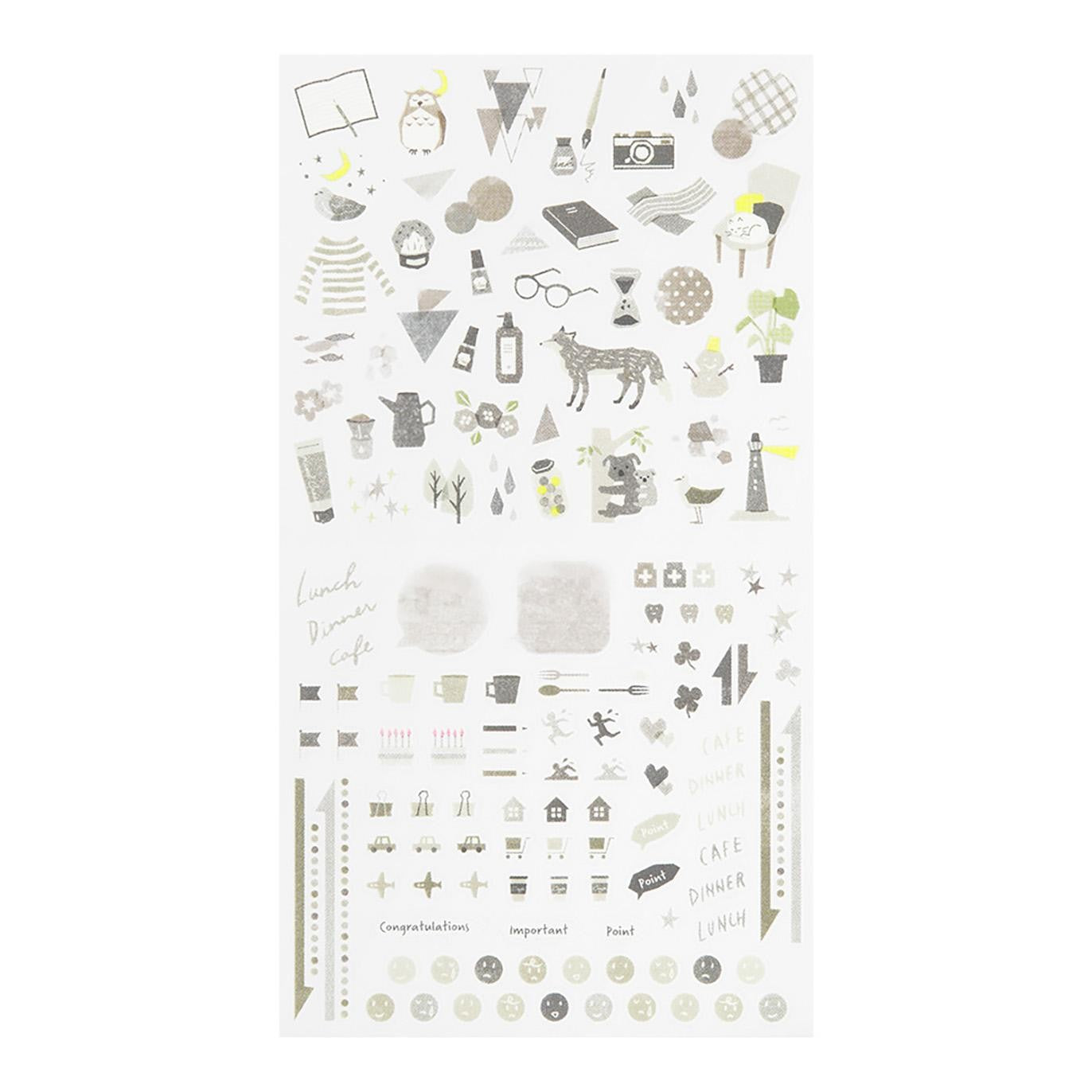 MIDORI Sticker 2594 Color Gray