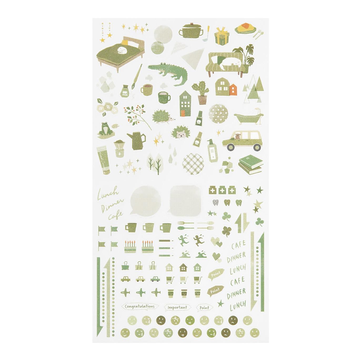 MIDORI Sticker 2595 Color Moss Green