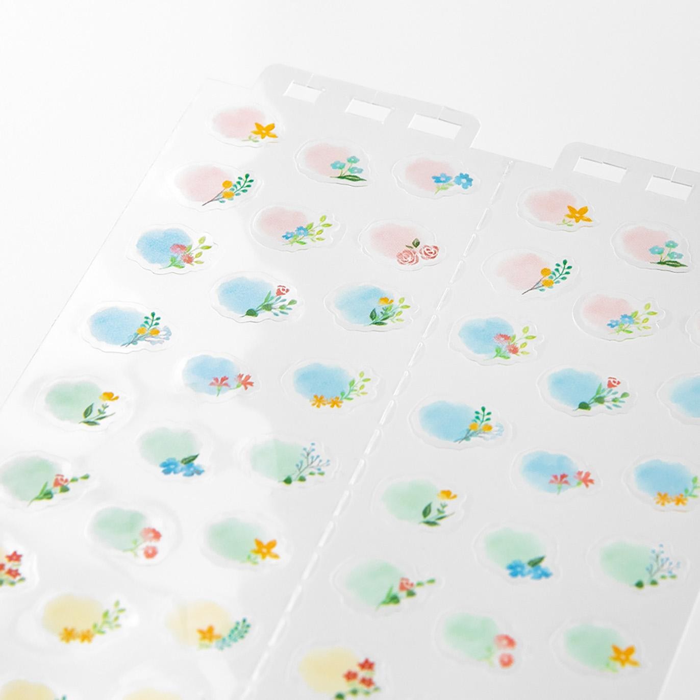 MIDORI Sticker 2599 Calendar (M) Flowers