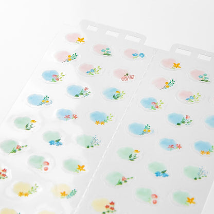 MIDORI Sticker 2599 Calendar (M) Flowers