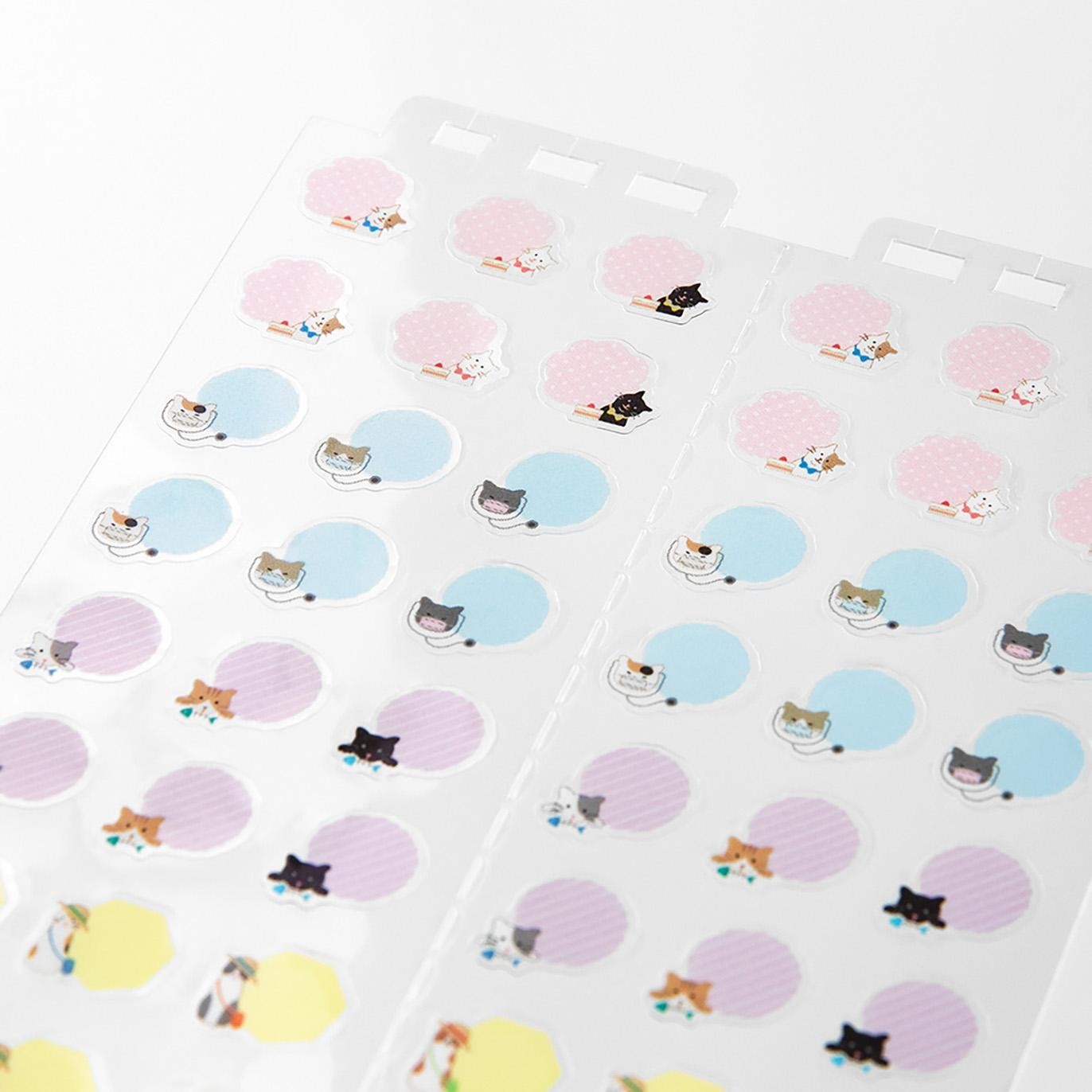 MIDORI Sticker 2600 Calendar (M) Cats