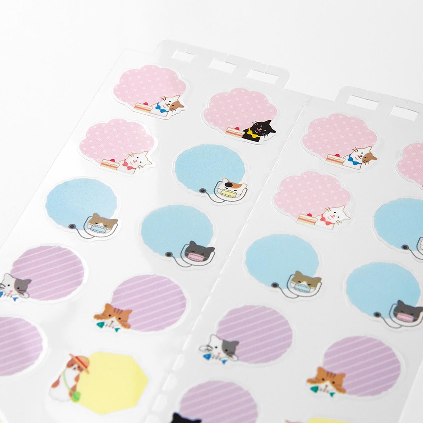 MIDORI Sticker 2603 Calendar (L) Cats