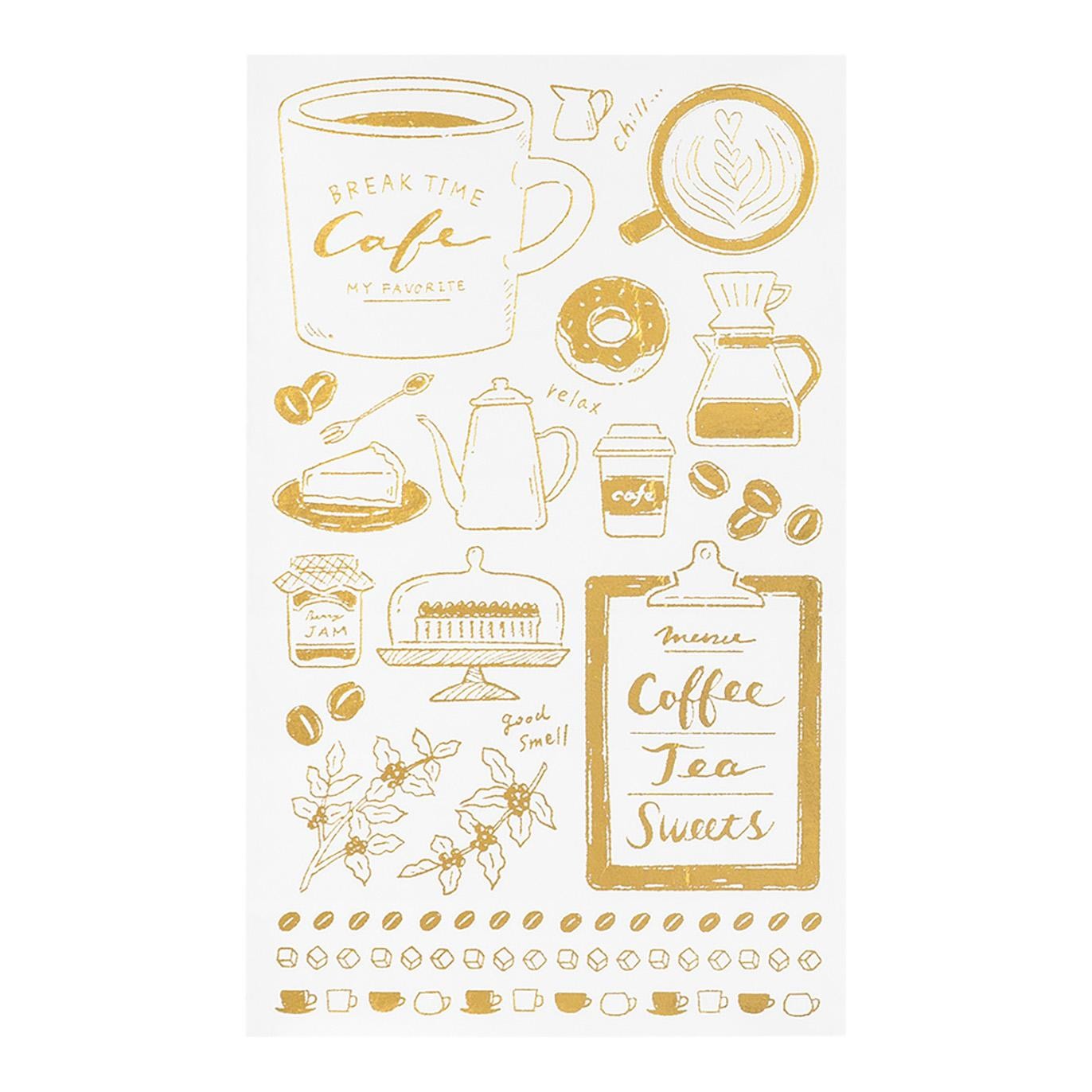 MIDORI Transfer Sticker Foil 2614 Coffee