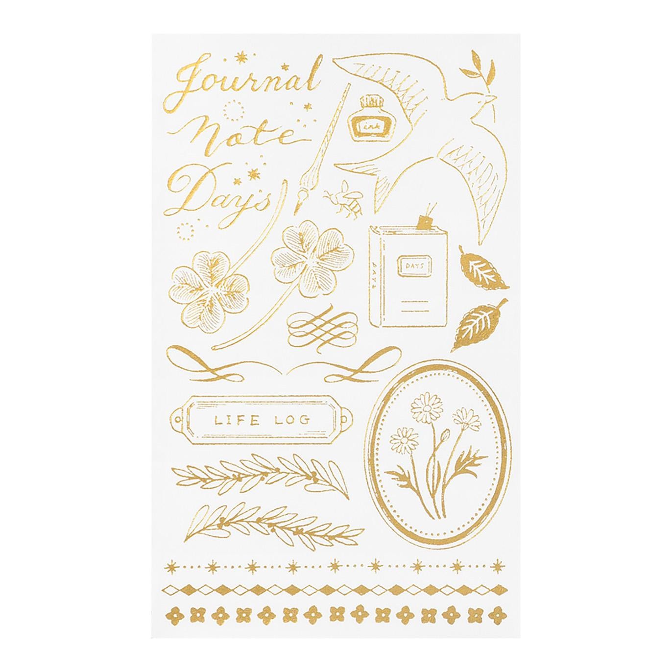 MIDORI Transfer Sticker Foil 2615 Happy Motifs for Record