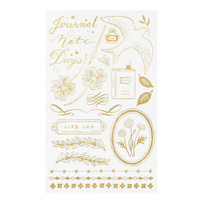 MIDORI Transfer Sticker Foil 2615 Happy Motifs for Record