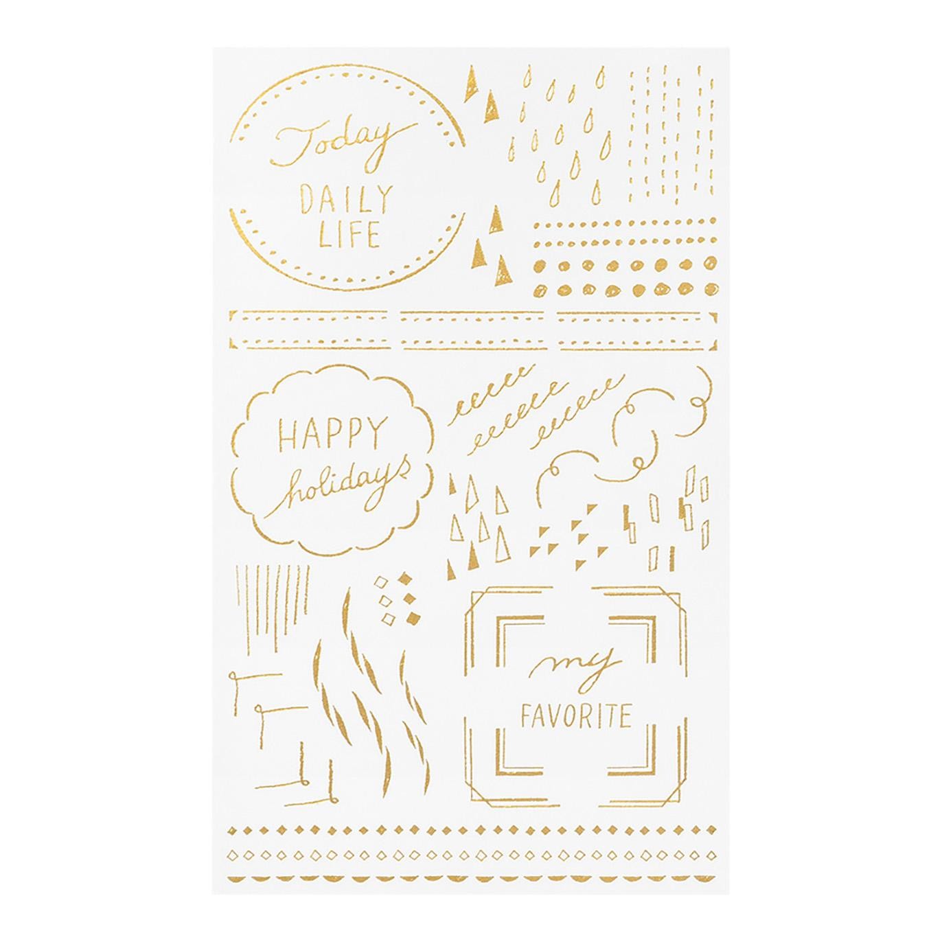 MIDORI Transfer Sticker Foil 2617 Geometric Patterns