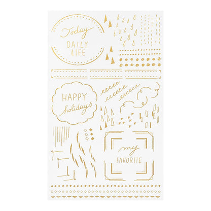 MIDORI Transfer Sticker Foil 2617 Geometric Patterns