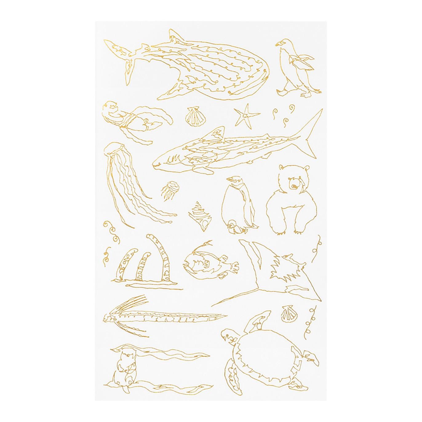 MIDORI Transfer Sticker Foil 2618 Sea Creatures