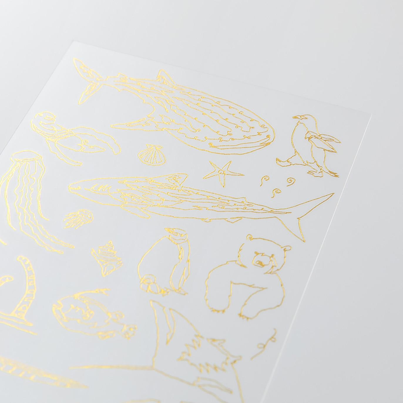 MIDORI Transfer Sticker Foil 2618 Sea Creatures