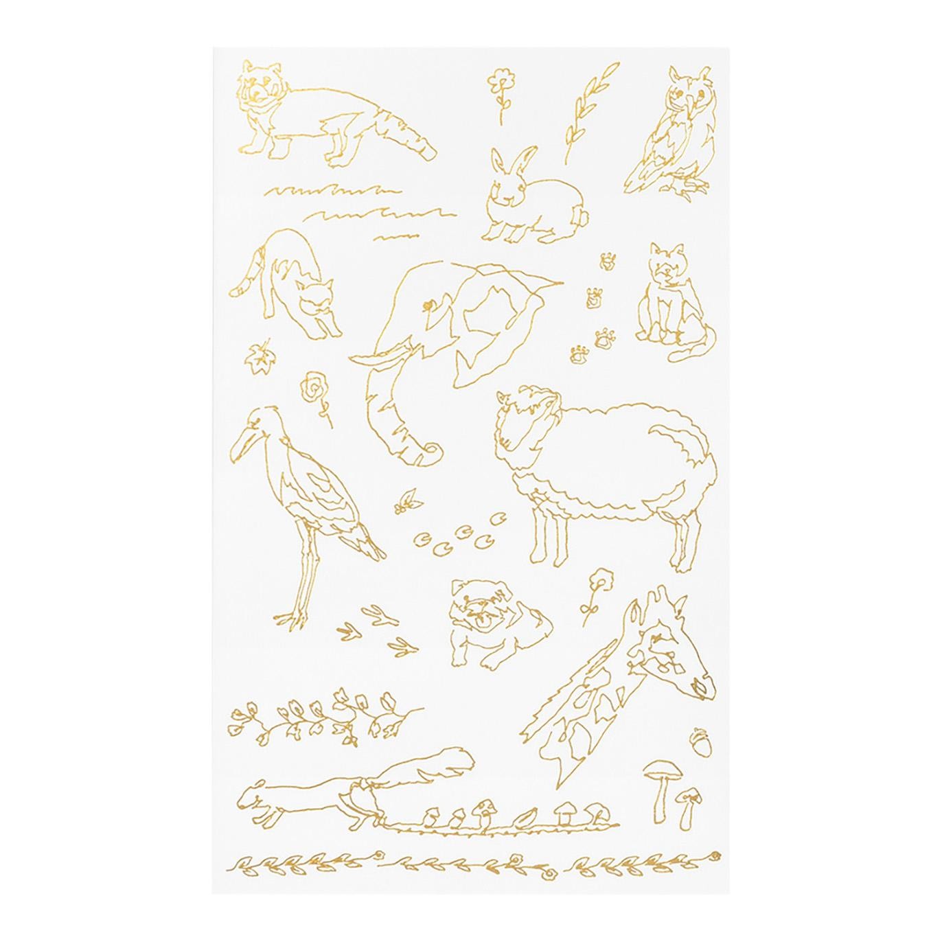 MIDORI Transfer Sticker Foil 2619 Land animals