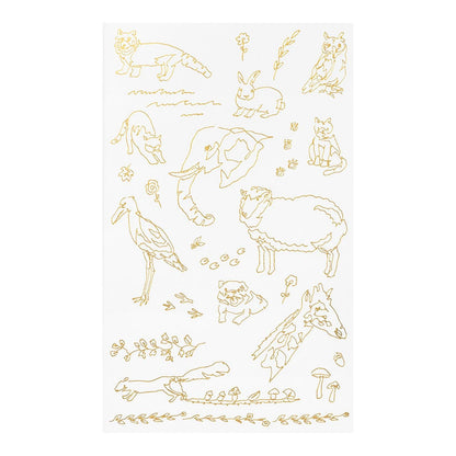 MIDORI Transfer Sticker Foil 2619 Land animals