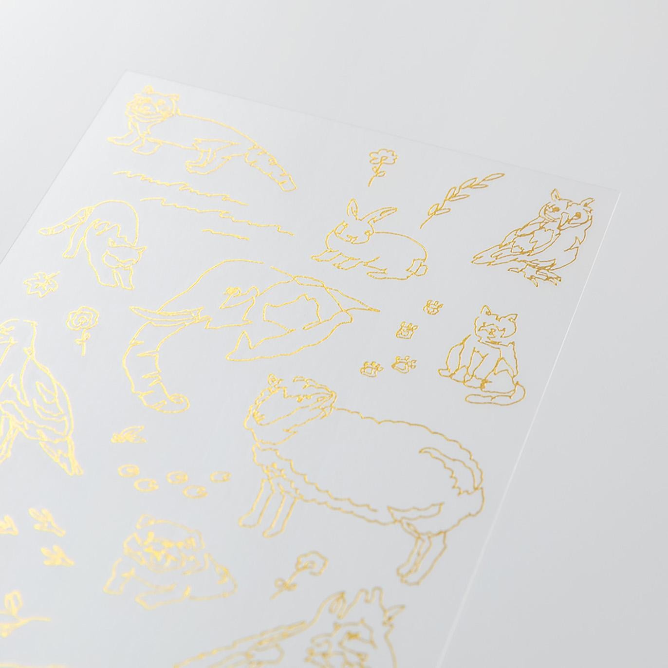 MIDORI Transfer Sticker Foil 2619 Land animals