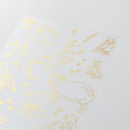MIDORI Transfer Sticker Foil 2619 Land animals