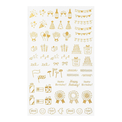 MIDORI Transfer Sticker Foil 2622 Celebratory Patterns