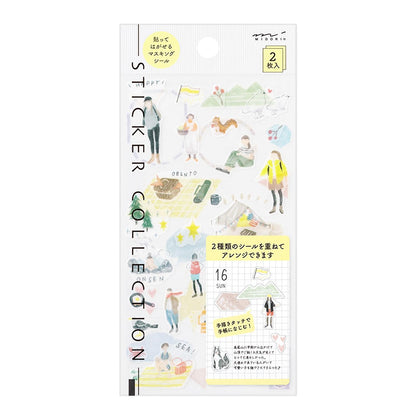 MIDORI Sticker 2638 Two Sheets Going Out