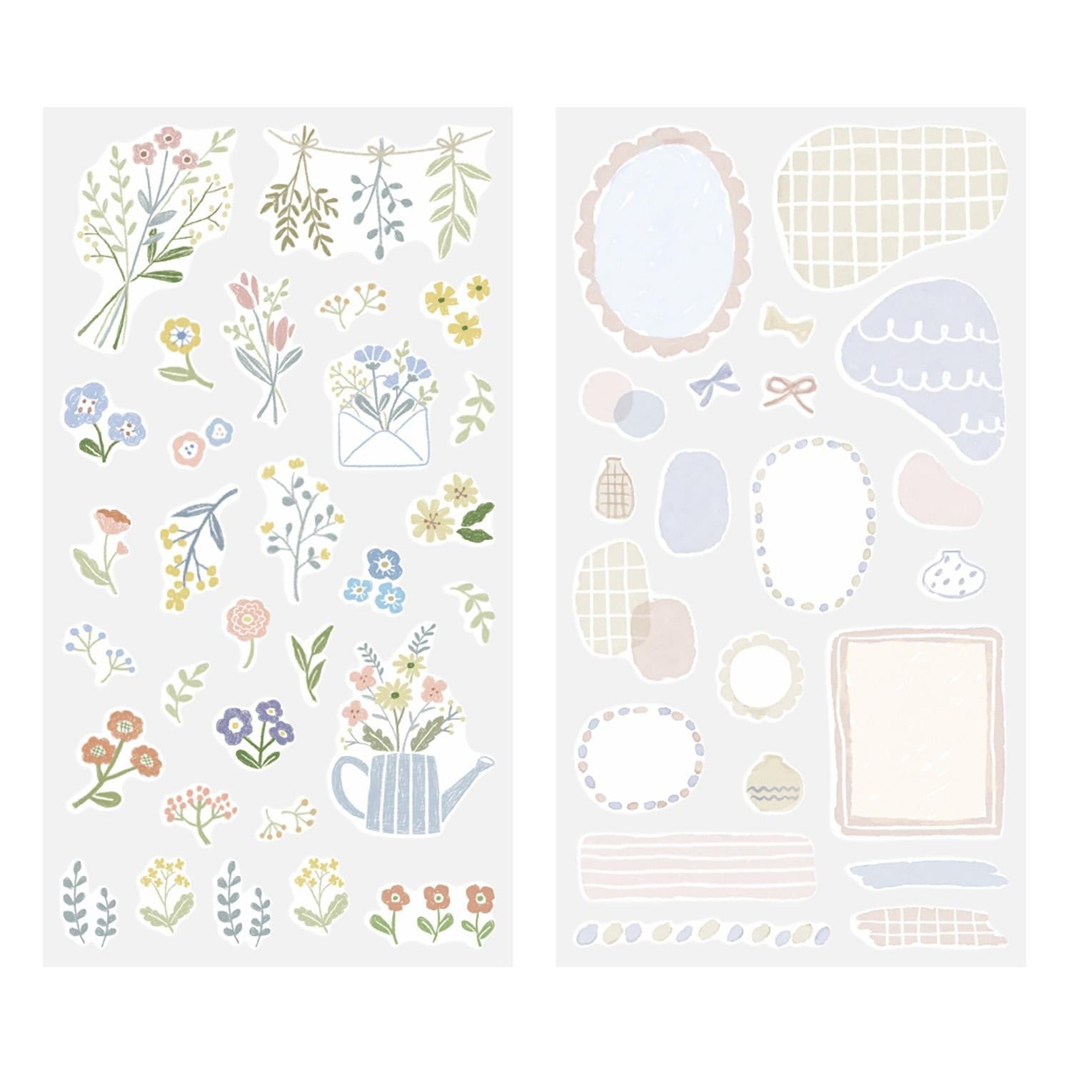 MIDORI Sticker 2639 Two Sheets Flower
