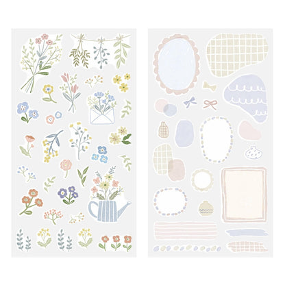 MIDORI Sticker 2639 Two Sheets Flower