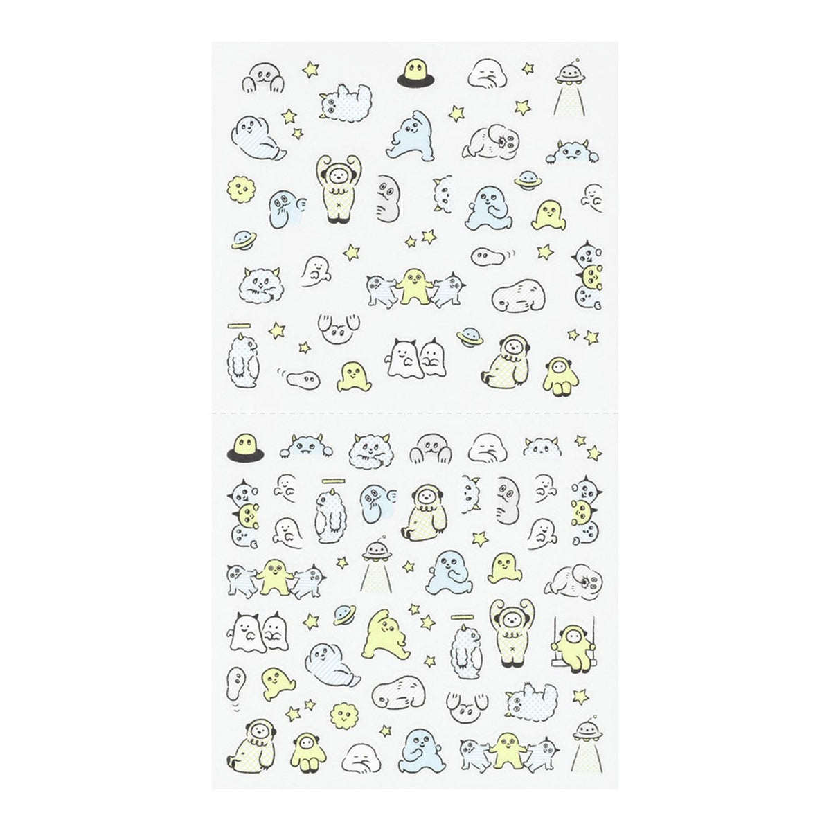 MIDORI Sticker 2738 Lined Monster
