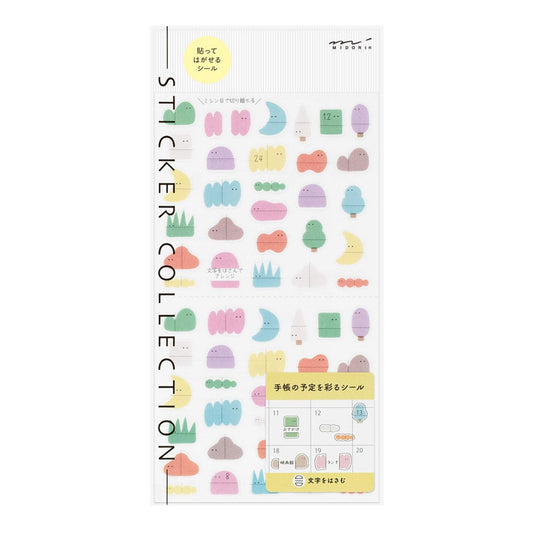 MIDORI Sticker 2746 Side-Frame Loose Illustration