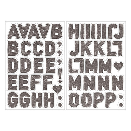 MIDORI Electrostatic Wall Sticker Alphabet