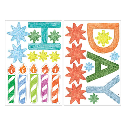 MIDORI Electrostatic Wall Sticker Birthday Color