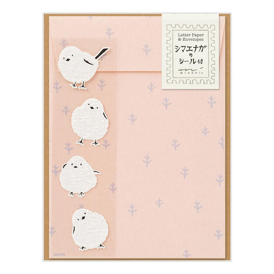 Letter Set with Stickers 758 Long-tailed Tit A