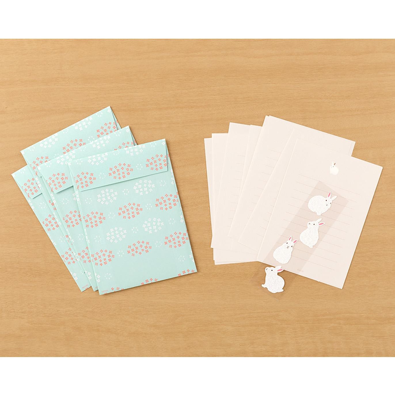 Letter Set with Stickers 397 Rabbit B
