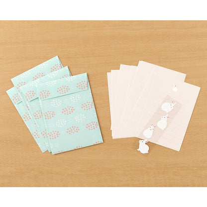 Letter Set with Stickers 397 Rabbit B