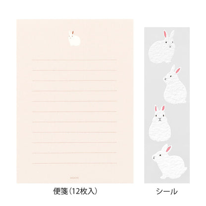 Letter Set with Stickers 397 Rabbit B