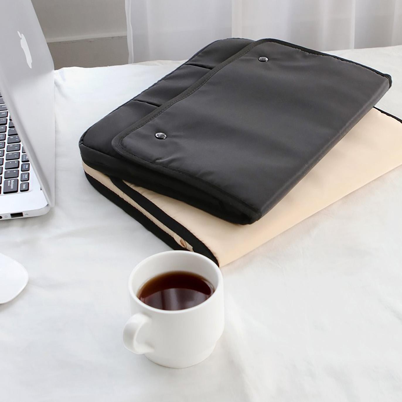 Multi pocket laptop pouch 15" 04 Black