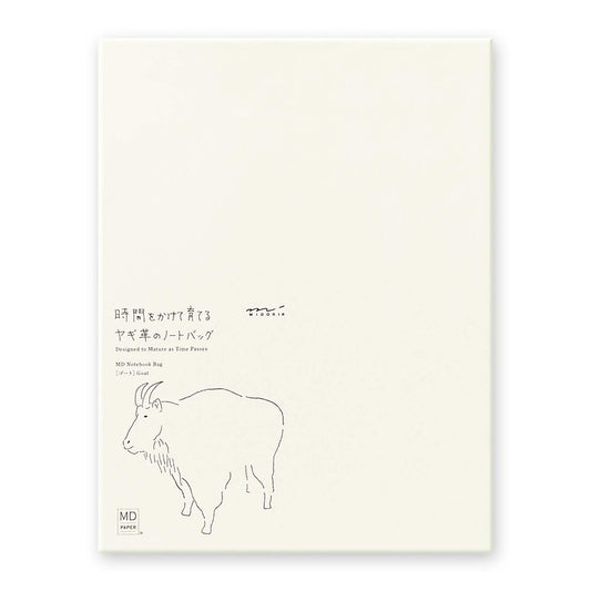 MD Notebook Cover Goat Leather Bag for (A5) Vertical