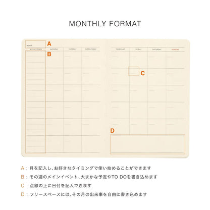 HIGHTIDE Undated Planner A6 Tiller