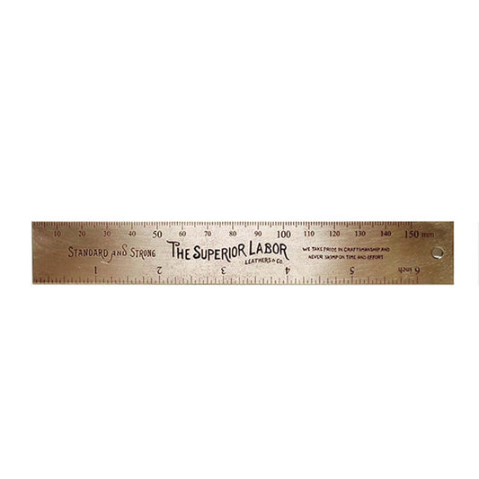 Brass 15 cm Ruler
