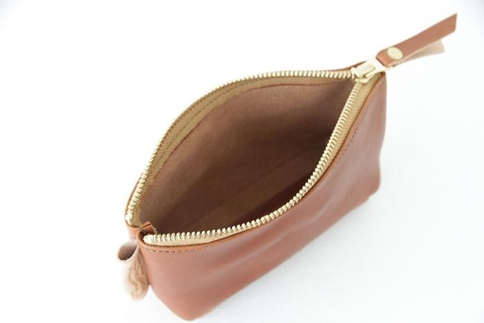 Leather Pouch L - Brown