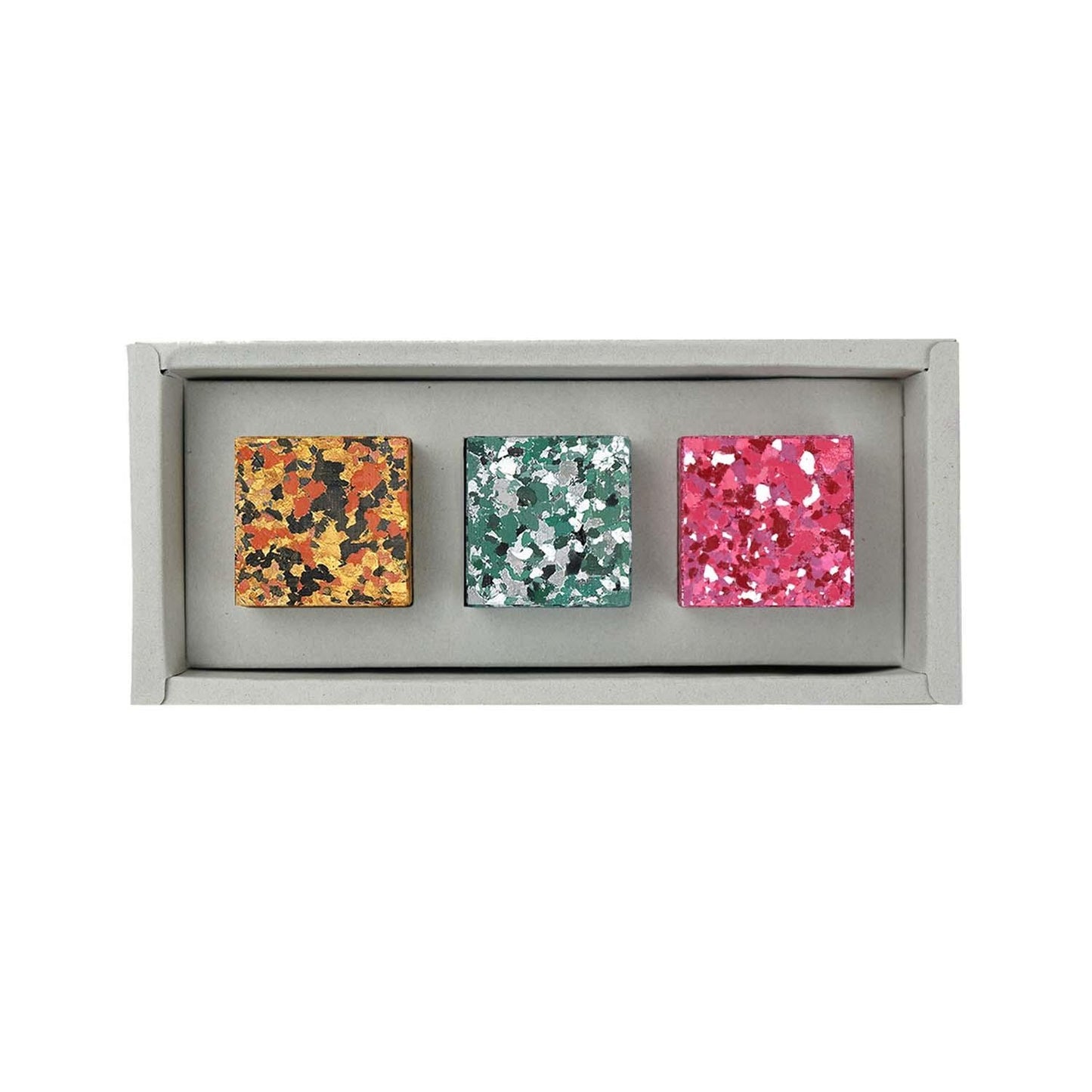 Colorgem Box of 3 Gold+Ruby+Jade