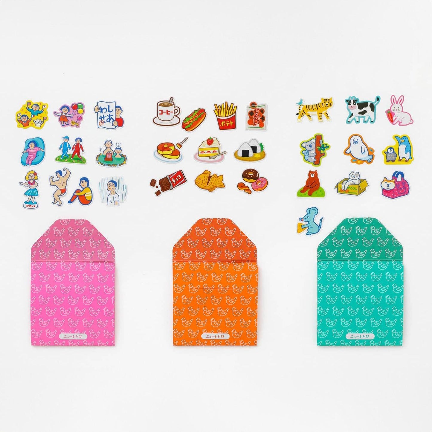 NEW RETRO Flake Stickers / B / Today's Treats