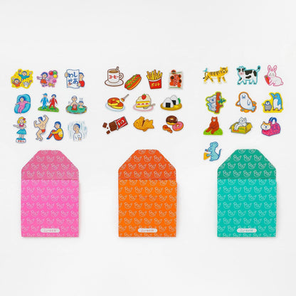 NEW RETRO Flake Stickers / C / Laid-Back Animals