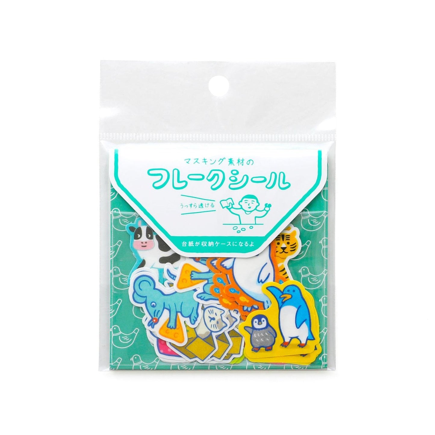 NEW RETRO Flake Stickers / C / Laid-Back Animals
