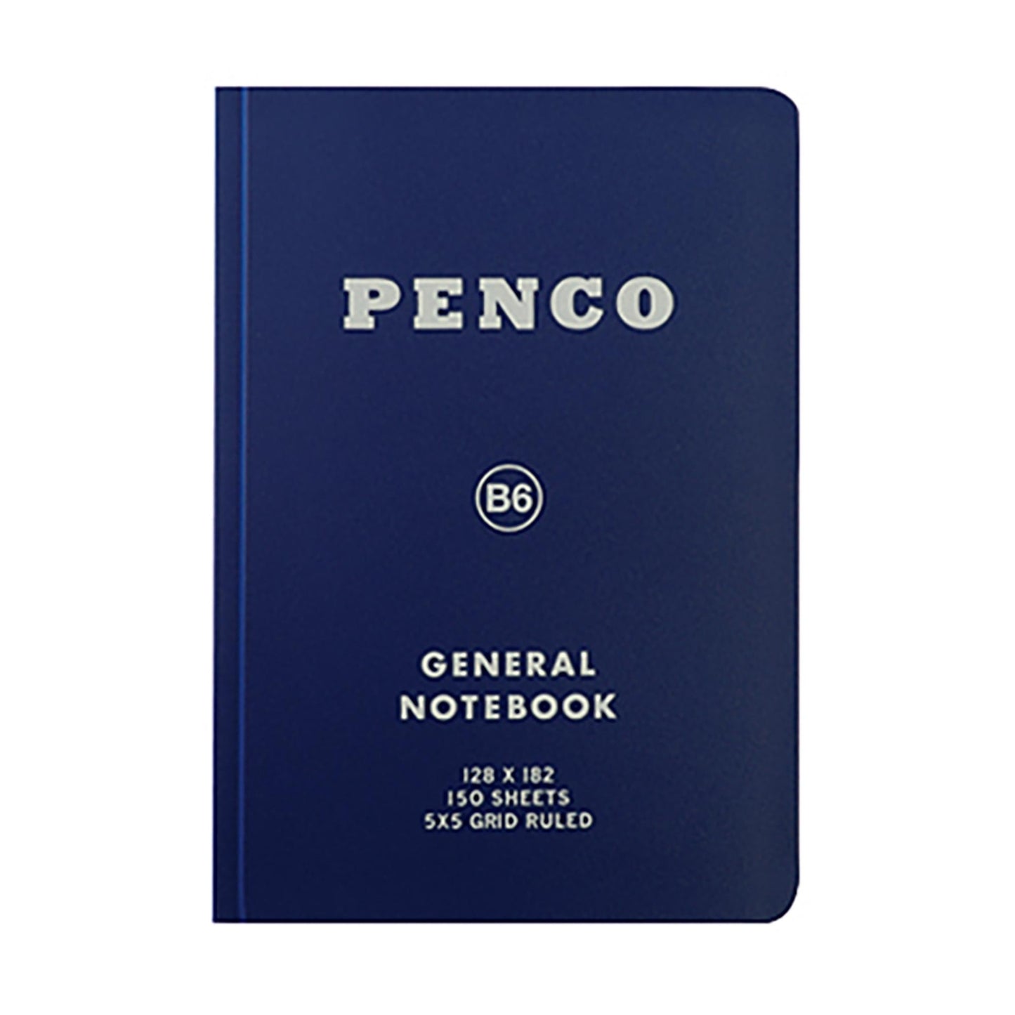 Cuaderno B6 Navy de tapa blanda de PP
