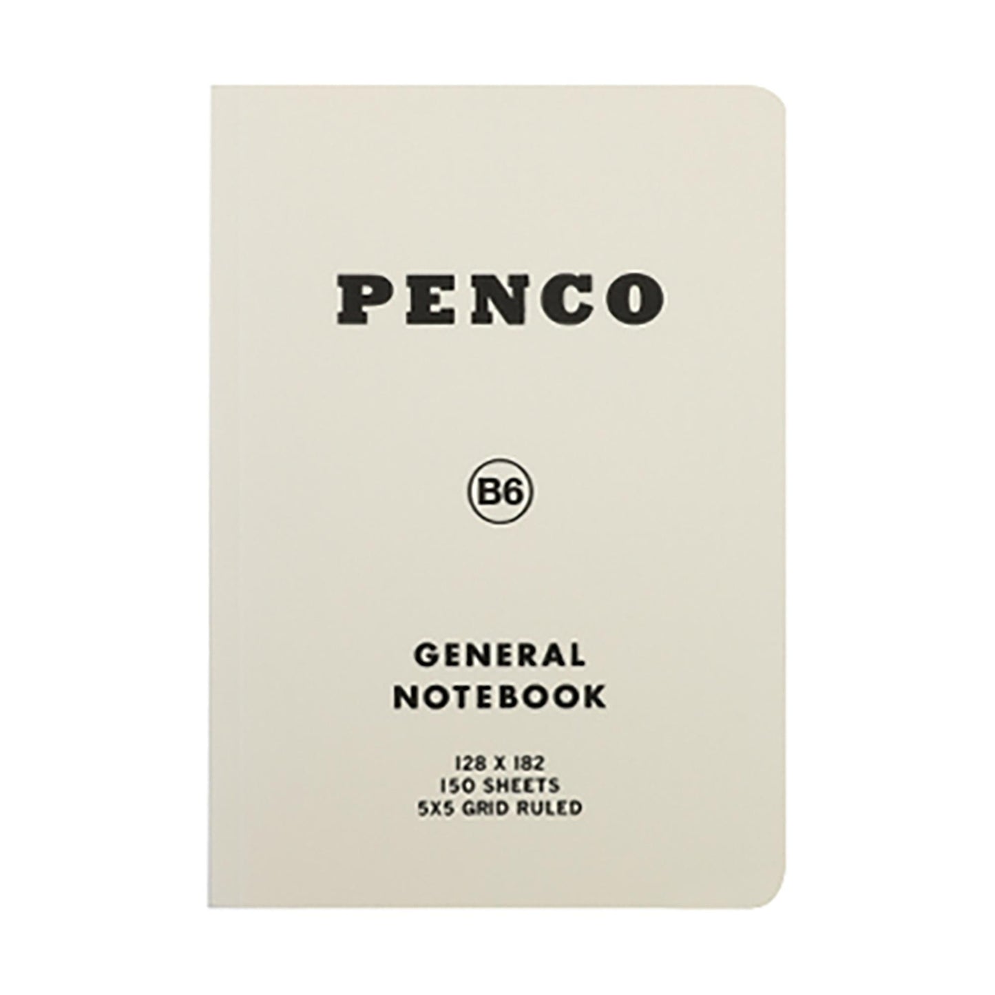 Cuaderno B6 blanco de PP blando