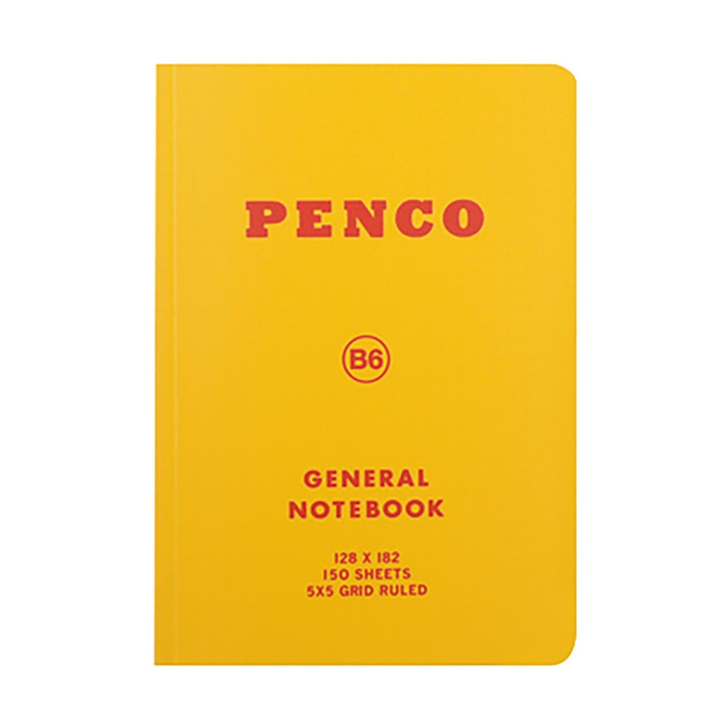 Libreta B6 amarilla de PP flexible