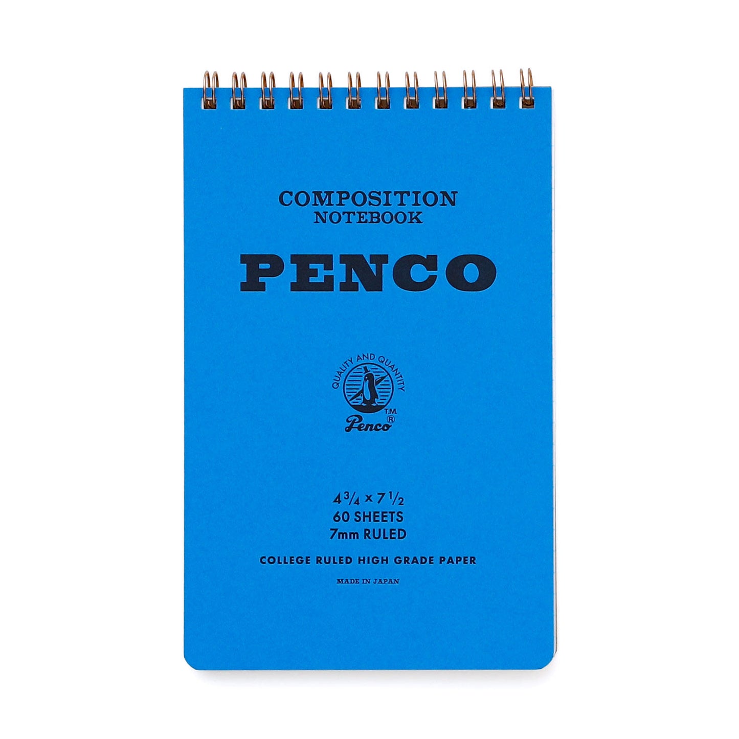 Cuaderno de notas en espiral M azul