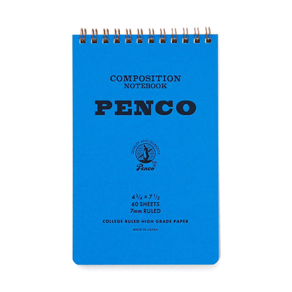 Cuaderno de notas en espiral M azul