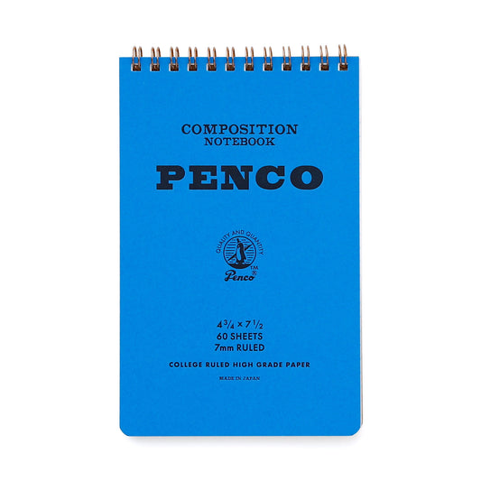 Cuaderno de notas en espiral M azul