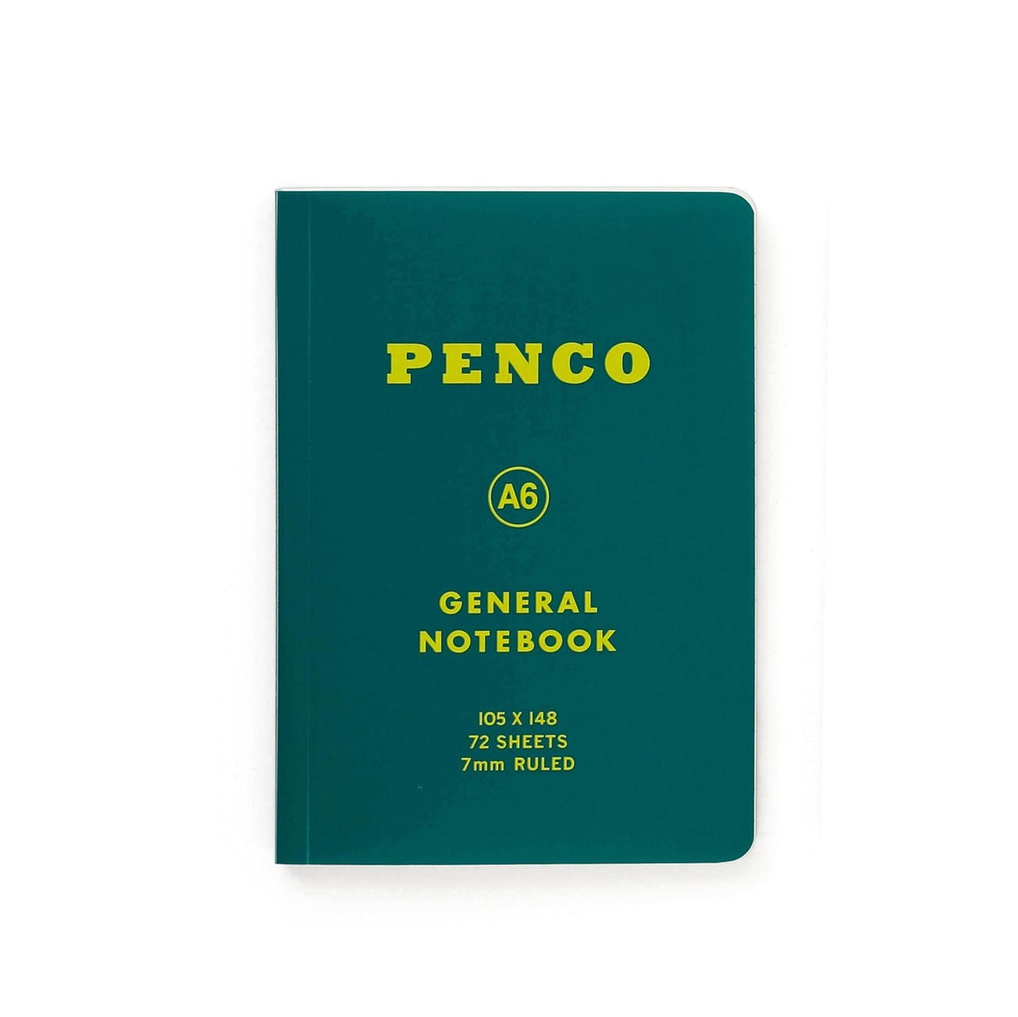 Soft PP Notebook A6 Ruled Green